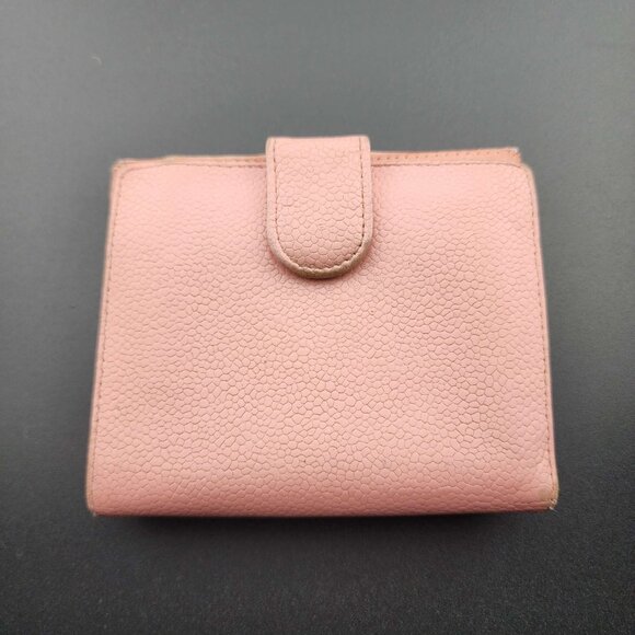 CHANEL Pink Caviar Skin CoCo Mark Bifold Wallet & Coin Purse - Picture 4 of 14